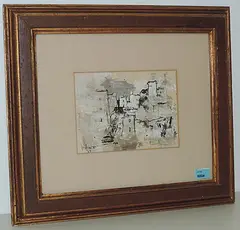 Dorfansicht by Gino Hollander, acrylic, offered Sep 2017