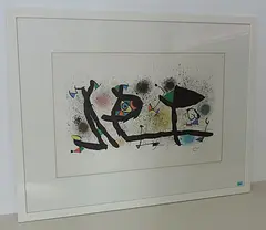 Sculptures by Joan Miró, 1974, color lithograph, offered Sep 2017