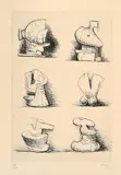 Six Sculpture Motives by Henry Moore, 1970, etching, sold Sep 2017