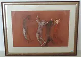 Studie zu einem Tänzer by Ivan Valtchev, 1974, mixed media, sold Sep 2017