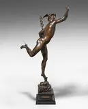 Frankreich, Ende 19.Jh., nach der um 1580 entstandenen Figur von Giovanni da Bologna gen by Grosse Figur "Fliegender Merkur", bronze, sold Sep 2017
