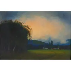 Near Mark West by James Everett Stuart, 1939, oil on canvas, sold Nov 2023