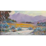 Desert View with Hills in the Distance by Ida Maria Podchernikoff, oil on canvas, sold Nov 2023