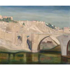 Barcelona by Joseph Fleck, oil on canvas, sold Nov 2023