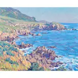 California Coast by Gary Ray, oil on canvasboard, sold Nov 2023
