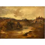 Untitled by Thomas Churchyard, oil on canvas, sold Nov 2023