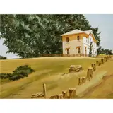 Untitled by Ed Diffenderfer, acrylic on masonite, sold Nov 2023