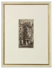 house with turret by Charles Méryon, etching on laid paper, sold Jul 2026