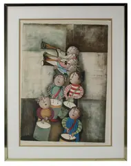Drums and Trumpets by Graciela Rodo Boulanger, lithograph, sold Aug 2026