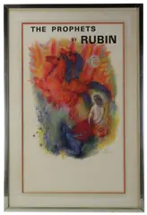 The Prophet by Reuven Rubin, 1973, lithograph poster, sold Aug 2026
