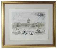 The Academy of Paris by Salvador Dalí, etching, sold Aug 2026