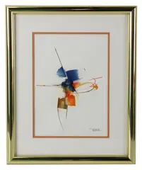 Untitled by Leonardo Nierman, watercolor, sold Aug 2026