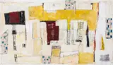 Post-Cubist Composition by Joshua Breslow, Mixed Media on Canvas laid to Panel, sold Feb 2025