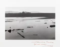 Housing Estate Pond Cardiff Wales by David Hurn, 1974, Gelatin Silver Print, sold Feb 2025