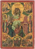 Serbien, um 1800 by Gottesmutter von Kykkos, tempera, offered Sep 2017