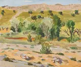 Saint-Rémy de Provence", 1938 by Wilhelm Gimmi, oil on canvas, sold Sep 2017