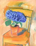 Stillleben mit Hortensien, 1974 by Albert Pfister, oil on canvas, offered Sep 2017