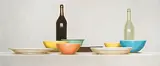 Stillleben mit Porzellan und Glas, um 2015 by Markus Roffler, oil on canvas, offered Sep 2017
