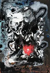 Ohne Titel, 1960 by Max von Moos, oil, sold Sep 2017