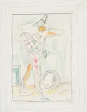 Harlekin by Alois Carigiet, 1959, watercolor, sold Sep 2017