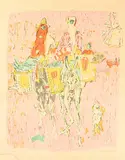 Begegnung auf Kos by Alois Carigiet, 1962, color lithograph, offered Sep 2017