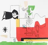 Totem by Le Corbusier, 1963, color lithograph, sold Sep 2017