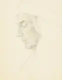 Mme Olsommer by Charles-Clos Olsommer, pencil, offered Sep 2017