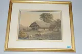 Berner Bauernhaus by Kanton Bern, watercolor, offered Sep 2017