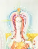 Amanda by Paul Wunderlich, 1988, mixed media, sold Sep 2017
