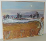 Der letzte Schnee by Max Franz Brütschlin, oil on canvas, sold Sep 2017