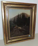 Le mont d'or au Sépey (Ormont)", 1857 by Charles Humbert, oil on paper, sold Sep 2017
