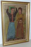 Le pellegrine", um 1960 by Margherita Osswald-Toppi, oil on board, sold Sep 2017