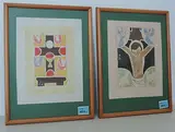 Kreuzigung by Ferdinand Gehr, 1949, color woodcut, sold Sep 2017