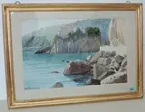 Südländische Landschaft by Theophil Preiswerk, watercolor, offered Sep 2017