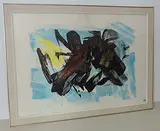 Komposition by Gérard Ernest Schneider, color lithograph, sold Sep 2017