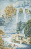 Der grosse Aniene-Wasserfall bei Tivoli by Franz Kaisermann, watercolor, offered Jun 2017