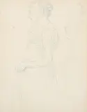 In sich versunkene junge Frau - zwei Studien by Wolfgang Adam Töpffer, pencil, sold Jun 2017