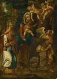 Flucht nach Ägypten by Lombardei, 2.Hälfte 16.Jh., oil on panel, sold Jun 2017