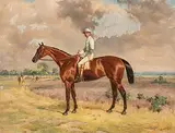 Rennpferd L.C. Liddell und sein Jockey by Harry Hall, 1865, oil on canvas, offered Jun 2017