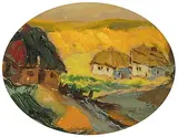 Paysage by Emmanuel Mané-Katz, oil on panel, offered Jun 2017