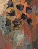 Black tulips by Frank Sydney Spears, oil on board, offered Jun 2017