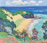 Küstenlandschaft by John Rigby, oil on canvas, sold Jun 2017