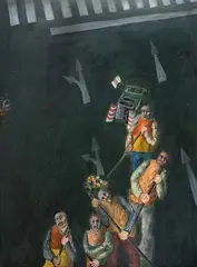 Strassenfeger by Hanefi Yeter, 1975, oil on canvas, offered Jun 2017