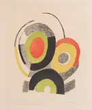Ohne Titel by Sonja Delaunay-Terk, color aquatint, sold Jun 2017