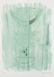 Komposition by Barbara Hepworth, color lithograph, sold Jun 2017
