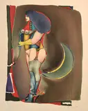 Ohne Titel by Richard Lindner, color lithograph, sold Jun 2017