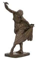 Junge, verbeugende Dame by Luigi Panzeri, bronze, sold Jun 2017