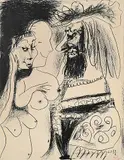 Le Vieux Roi by Pablo Picasso, 1959, lithograph, sold Jun 2017