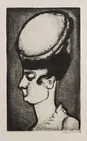 Mademoiselle Irma by Georges Rouault, 1928, etching, sold Jun 2017