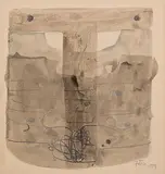 Ohne Titel by Antoni Tàpies, 1959, watercolor, sold Jun 2017